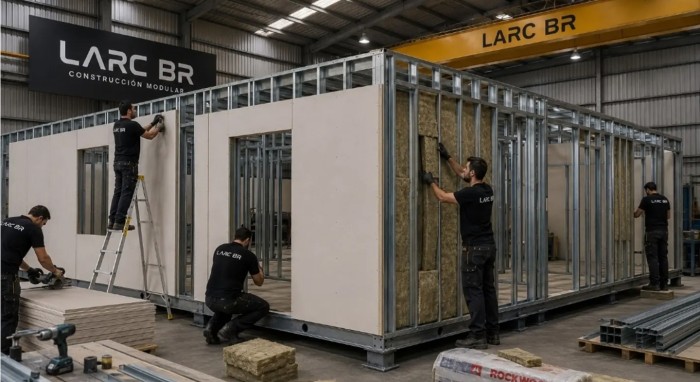 Fabricación de Viviendas Modulares en Steel Frame